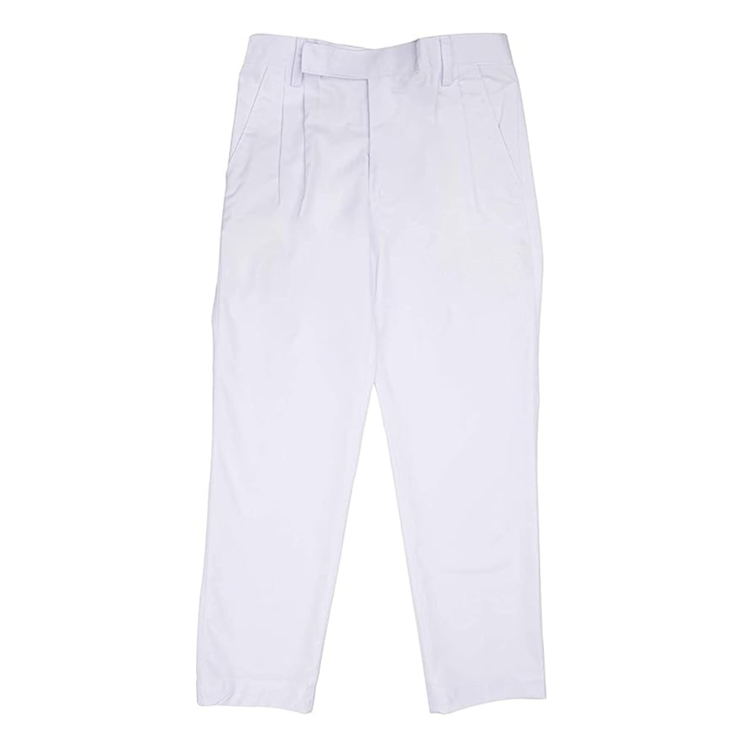 DPS White Full Pant for Boys