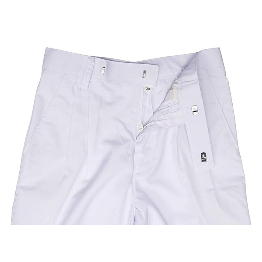 DPS White Full Pant for Boys