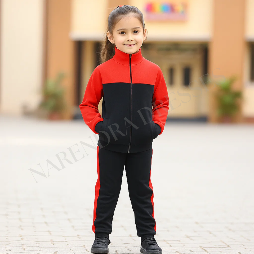 DPS School Red-Black Track Suit