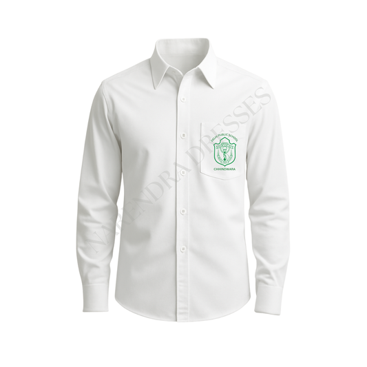 DPS School White Full Shirt