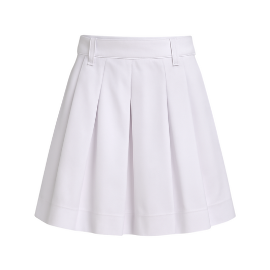 White Divider Skirt for School